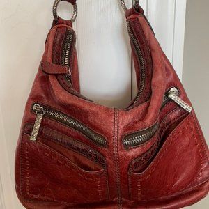 Brighton Red Leather  Hobo